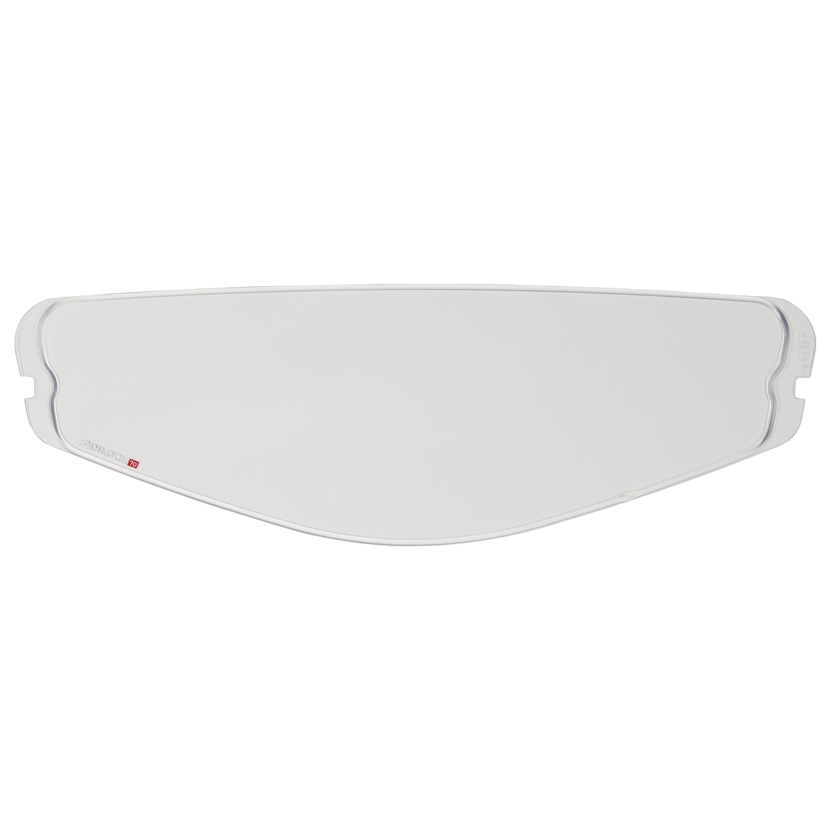 La visière Pinlock 70 Max Vision d'O'NEAL pour le casque CHALLENGER V.23 est une visière intérieure claire et bombée avec des encoches d'extrémité pour empêcher la formation de buée sur le casque.
