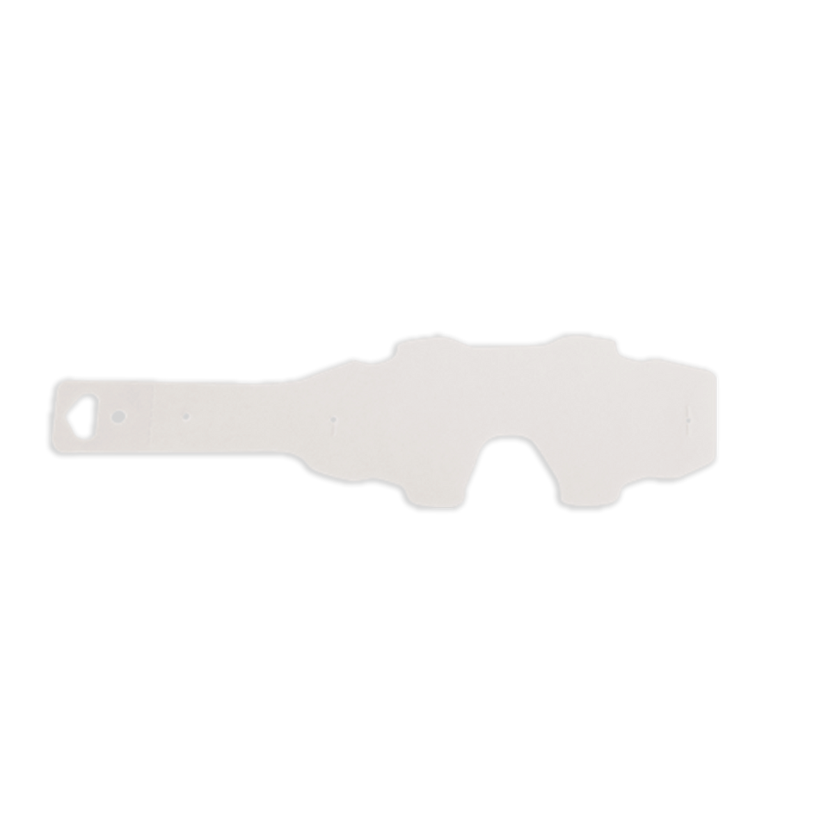 Un disco a strappo O'NEAL B2 Goggle - Tear Off Pack, in plastica trasparente, su sfondo bianco.