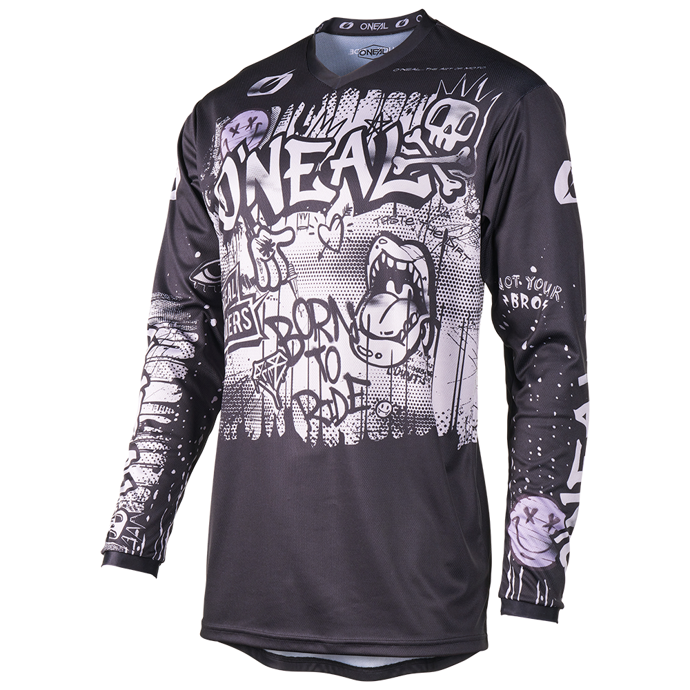O'NEAL Custom Youth Jersey ELEMENT RANCID Schwarz/Grau