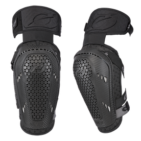 Dos coderas O'NEAL PRO III de color negro, con diseño ventilado, carcasa protectora dura y correas ajustables para deportes o ciclismo, se muestran una junto a otra sobre un fondo liso.