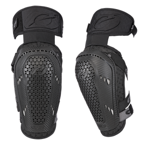 Dos coderas O'NEAL PRO III de color negro, con diseño ventilado, carcasa protectora dura y correas ajustables para deportes o ciclismo, se muestran una junto a otra sobre un fondo liso.