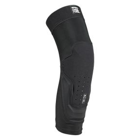 Ginocchiera O'NEAL DIRT FLX 2.0 nera con tecnologia Crash Cells, design ergonomico e flessibile, imbottitura anteriore ventilata e polsino superiore elasticizzato su sfondo bianco. Certificato secondo la norma EN 1621-2 Livello 2 per una protezione ottimale.