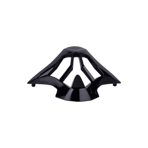 El Casco Boquilla 3SRS de O'NEAL es un accesorio de plástico negro, brillante y anguloso, con bordes redondeados y secciones abiertas, que se representa sobre un fondo blanco liso.