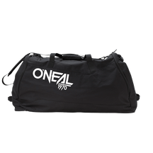 The O'NEAL TX8000 sports bag is a large black equipment bag with the white lettering "O'NEAL 1970" on the side, with sturdy handles and a partially open zipper at the top.