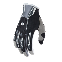 Der O'NEAL PODIUM Handschuh von O'NEAL in Schwarz und Grau mit weißen Akzenten verfügt über atmungsaktives Mesh und verstärkte Finger und Handfläche - perfekt für Sportbegeisterte, die einen robusten Handschuh suchen.