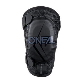 Una ginocchiera O'NEAL nera con accenti grigi e cinghie regolabili con l'accattivante logo O'NEAL si abbina perfettamente alla protezione per gomiti O'NEAL PEEWEE Bambini per una protezione completa.