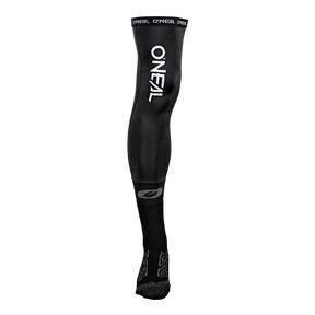 A single black O'NEAL PRO XL Kneebrace sock with white branding, designed for athletic use - perfect as a breathable knee sock for mountain bike or motocross riders - on a plain black background.