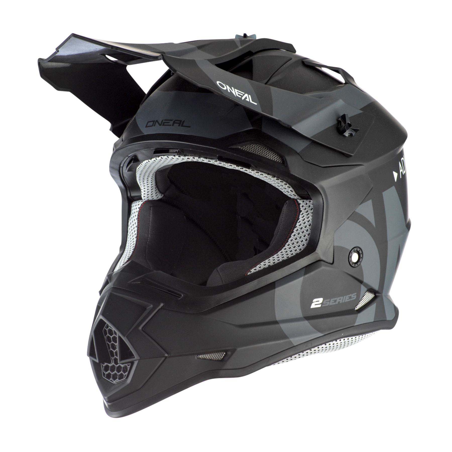 Der O'NEAL 2SRS Helm SLICK zeichnet sich durch ein schlankes, aerodynamisches Design mit Visier, Kinnschutz und Belüftung aus - unverzichtbare Ausrüstung für Fahrer. Der fette "O'NEAL"-Schriftzug prangt an der Seite und oben.