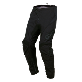 Progettati per gli sport motoristici, i pantaloni Element CLASSIC di O'NEAL presentano ginocchia rinforzate per una maggiore protezione, un marchio discreto sulla coscia e sul ginocchio e una cerniera in vita, su sfondo bianco.