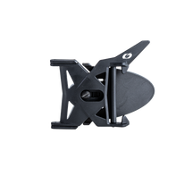 El Kit O'NEAL AIRFLAPS™ de O'NEAL es un clip para cinturón de plástico negro y compacto con cierre abatible y logotipo en la parte superior derecha que te permite sujetar objetos de forma segura a tu cinturón o correa.
