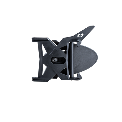 Le kit O'NEAL AIRFLAPS™ d'O'NEAL est un clip ceinture en plastique noir et compact, avec une serrure à clapet et un logo en haut à droite, qui te permet d'attacher des objets en toute sécurité à ta ceinture ou à ta sangle.