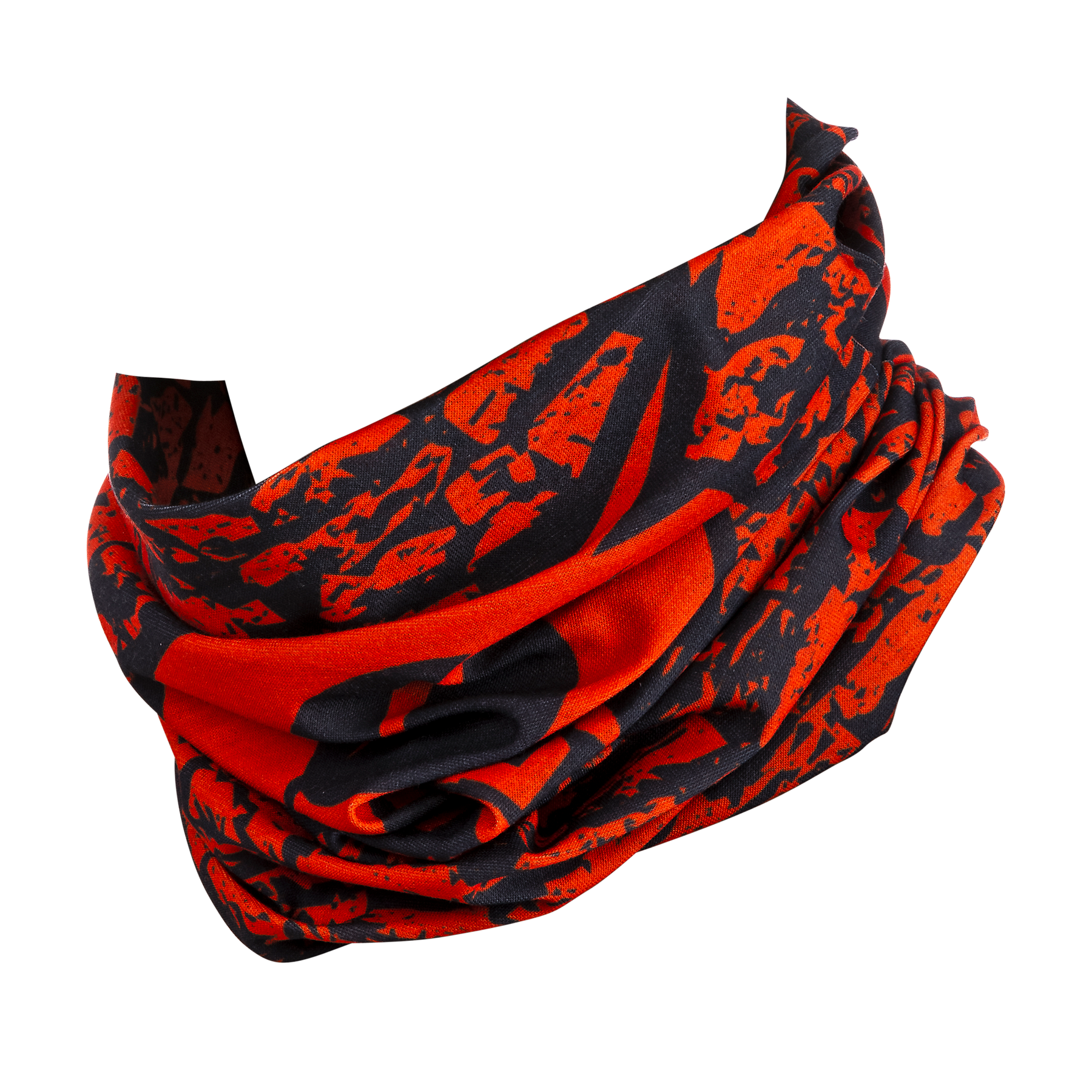 Der O'NEAL Nackenwärmer WALL ist eine rot-schwarze Halskrause mit auffälligen abstrakten Mustern, ideal für Mountainbike- oder Motocross-Abenteuer. Dieses vielseitige Accessoire von O'NEAL ist in lockeren, drapierten Lagen gefaltet und sorgt für Komfort und Stil.
