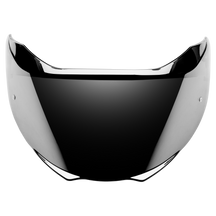 The O'NEAL Shield M-SRS helmet visor is characterized by a dark-tinted, domed design with a reflective surface, which is displayed on a plain white background.