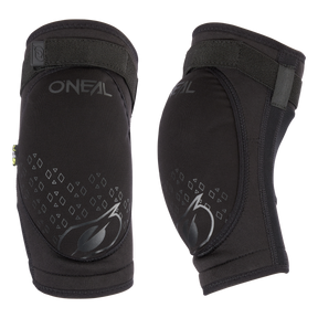 Las rodilleras negras O'NEAL con dibujo de rombos y correas ajustables ofrecen una protección reforzada - ideales para combinar con las coderas O'NEAL DIRT para una protección total.