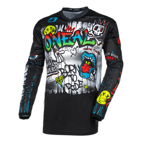 Custom ELEMENT Jersey RANCID Schwarz/Weiß Front