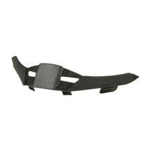 Der O'NEAL Nose Guard 3SRS Helm von O'NEAL ist ein schwarzer, gebogener Schutz aus Kunststoff mit abgewinkelten Enden, einem erhöhten Mittelteil, Aussparungen und kleinen, vorstehenden Laschen an der Unterseite.
