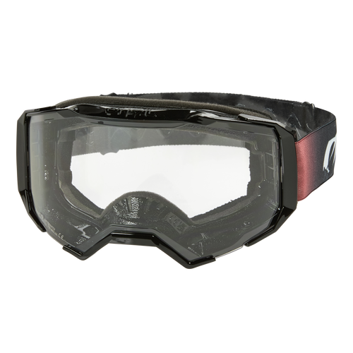 Die O'NEAL B-22 Goggle COVERT bietet ein reflektierendes Glas, ein verstellbares Band und eine ergonomische Passform für Komfort - die perfekte schwarze und transparente Ski- oder Snowboardbrille von O'NEAL.