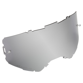 Das O'NEAL B-22 & B-33 Goggle Ersatzglas mit Tear Off Pins ist ein klares, gewölbtes Visier mit Befestigungspunkten und einer verspiegelten Oberfläche, das für die Verwendung mit O'NEAL-Helmen entwickelt wurde.