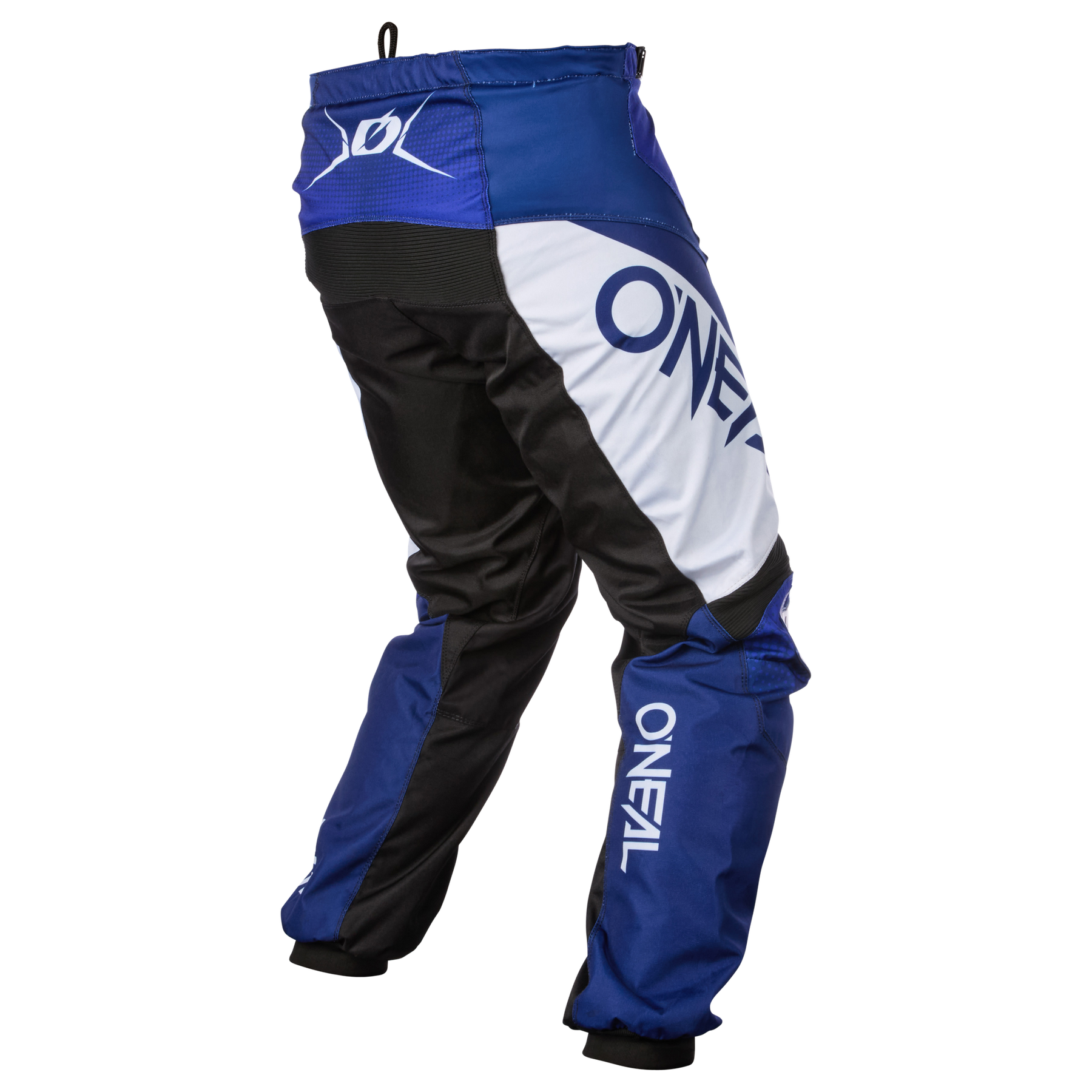 Die O'NEAL MATRIX Hose RIDEWEAR Motocross-Hose besticht durch ihr blau-weiß-schwarzes Design mit "O'NEAL"-Branding am Bein und an der Hüfte. Entwickelt für Komfort und Sicherheit, bietet diese O'NEAL Ausrüstung Stil und Schutz für jede Fahrt.