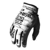 Der O'NEAL MAYHEM Handschuh SCARZ von O'NEAL ist ein strapazierfähiger Motocross-Handschuh in Schwarz und Weiß.