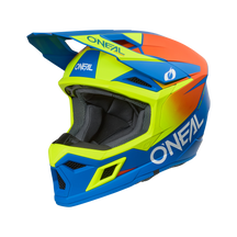 The O'NEAL 3SRS helmet kids SOLID is a youth motocross helmet with visor and full face protection that bears the O'NEAL brand name on the side.