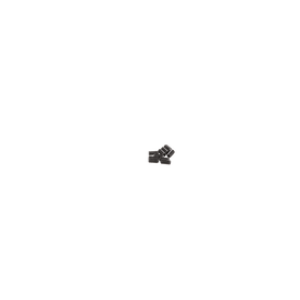 Three AZONIC steel A-pins, small rectangular gray electronic components with metal connections, are grouped on a plain black background.
