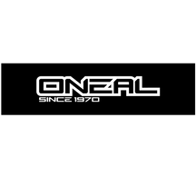 The O'NEAL banner has a black background with "ONEAL" in bold white letters above the smaller white text "SINCE 1970".