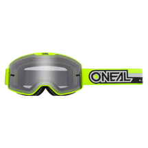 Die O'NEAL B-20 Brille PROXY verfügt über ein neongelbes und schwarzes Design, reflektierende Gläser und einen verstellbaren Riemen mit auffälligem schwarz-weißem O'NEAL-Branding für ein weites Sichtfeld bei jeder Fahrt.