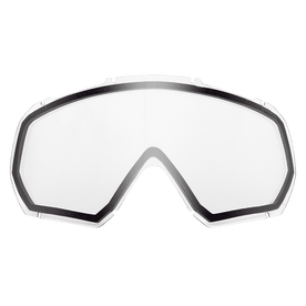 La doppia lente di ricambio O'NEAL B-10 Bambini Goggle è una lente di ricambio chiara, ampia e curva con un bordo nero, progettata da O'NEAL per adattarsi saldamente alla montatura della maschera B-10 Bambini.