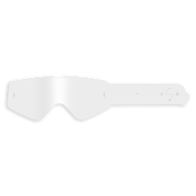 La gafa O'NEAL B-Zero - Tear Off Pack es una única lente transparente para gafas deportivas o de seguridad compatible con las tear-off estándar. Presenta un diseño ancho en forma de escudo y patillas dentadas para un ajuste seguro. Marca: O'NEAL.