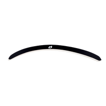 The O'NEAL B-50 Goggles - Mudflap features a solid white background and an elegant black and white curved design with a small white O'NEAL logo in the center.