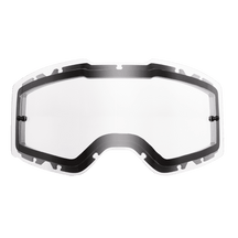 Die O'NEAL B-20 & B-30 Goggle Ersatzlinse ist eine klare Ersatzlinse mit schwarzem Rand und zwei seitlichen Befestigungspunkten, die von O'NEAL zur Verwendung mit ihren Schutzbrillen hergestellt wird.