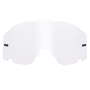 Die O'NEAL B-30 Goggle - Ersatzscheibe von O'NEAL ist eine klare Ersatzscheibe mit Randausschnitten, Einkerbungen und zwei Befestigungspunkten pro Seite, die auf Sport- oder Schutzbrillenrahmen passt.