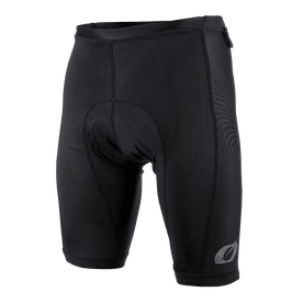 CULOTE INTERIOR BTT O'NEAL: Culote negro, acolchado y ceñido, con tejido estructurado, pequeño logotipo en la pierna izquierda y cintura alta, ideal como culotte interior para montar en BTT. Marca: O'NEAL.