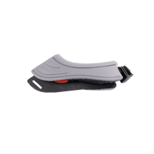 El cubrecalzado lateral Moveo DYNAMIC izquierdo de Moveo es un cubrecalzado extraíble de color gris-negro con correas de hebilla diseñado para su uso en exteriores con el fin de proteger el calzado de la suciedad y la humedad.