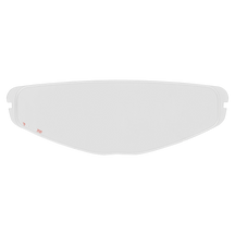 The O'NEAL Pinlock 70 MaxVision Visor D-SRS helmet insert is a clear, curved plastic visor with small notches at both ends and a discreet red O'NEAL logo and text on the left side.