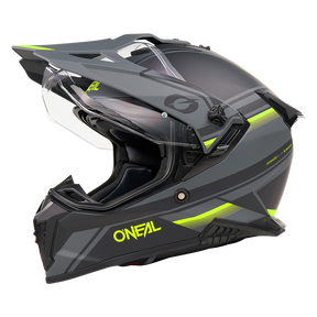 Casco A-SRS APEX negro/gris/amarillo neón