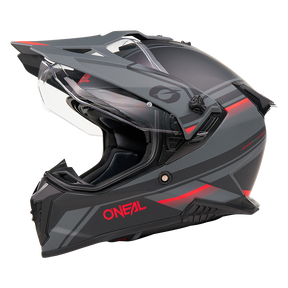 Casco A-SRS APEX negro/gris/rojo