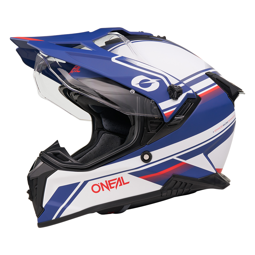 A-SRS Helmet APEX White/Blue/Red