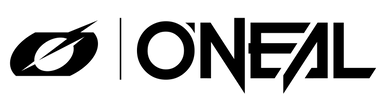 Das O’Neal-Logo besteht aus einem stilisierten „O“ mit einem diagonalen Schrägstrich, gefolgt vom Namen „O’NEAL“ in fetter, eckiger, moderner schwarzer Schrift.