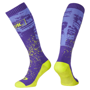 O'NEAL PRO MX Sock Youth PAINT lila/neon gelb
